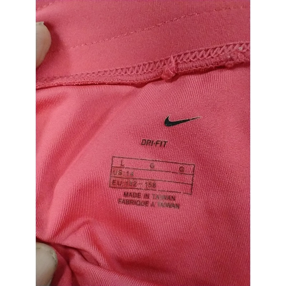 Nike Girls Dri-FIT Athletic Skort Pink Blue Pleated Tennis Golf Skirt Size L 14 - Picture 5 of 9